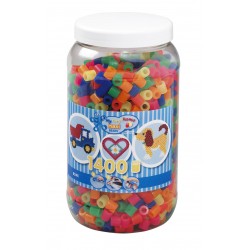 Hama Perles Maxi Pot 1400 Couleurs Fluos