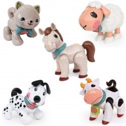 Set de 5 Animaux de la Ferme Tolo Bio